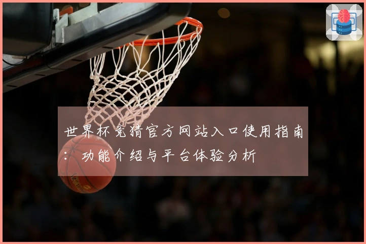 世界杯竞猜官方网站入口使用指南：功能介绍与平台体验分析